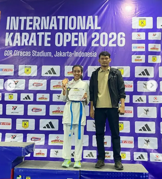 Mahasiswi Biologi Unila Raih Juara 3 pada International Karate Open 2026